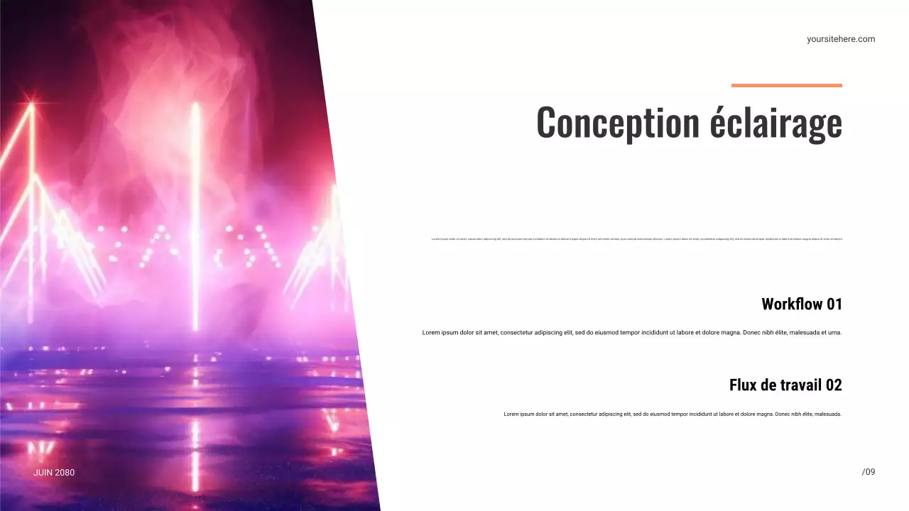 Présentation de la scène moderne noire