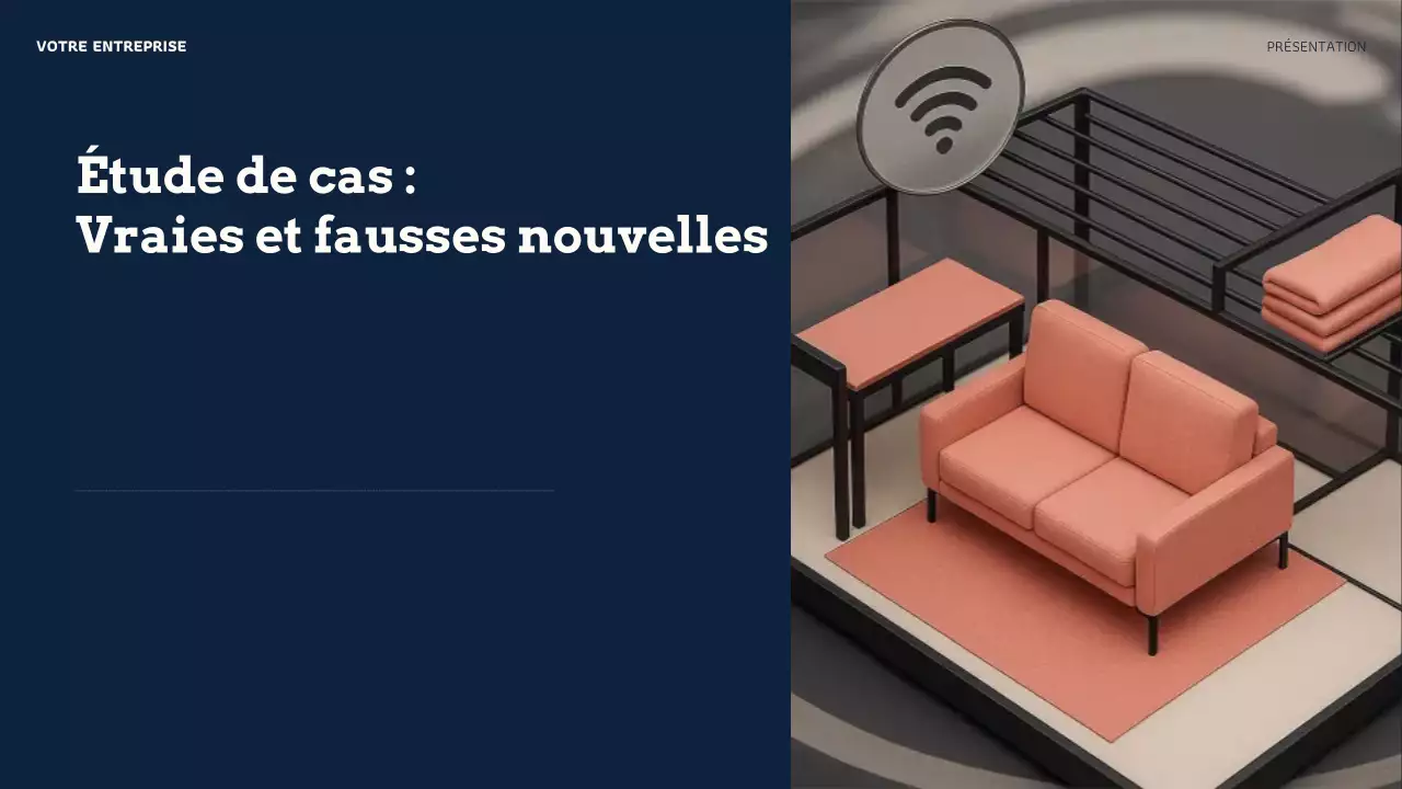 Présentation de crédibilité en ligne moderne d'Orange