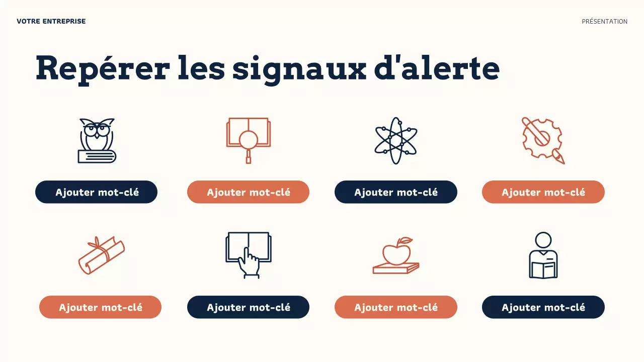 Présentation de crédibilité en ligne moderne d'Orange