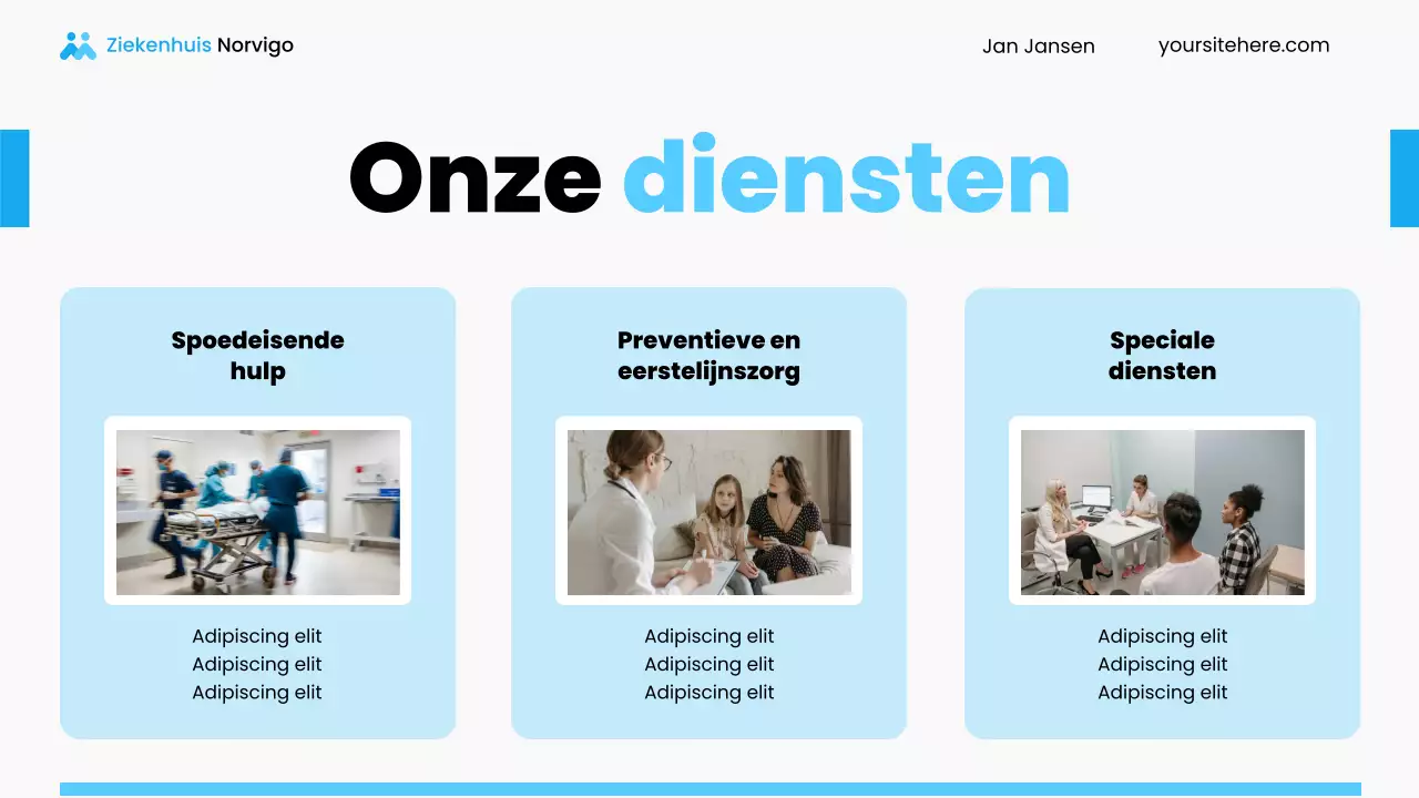 Presentatie lokale ziekenhuisdiensten