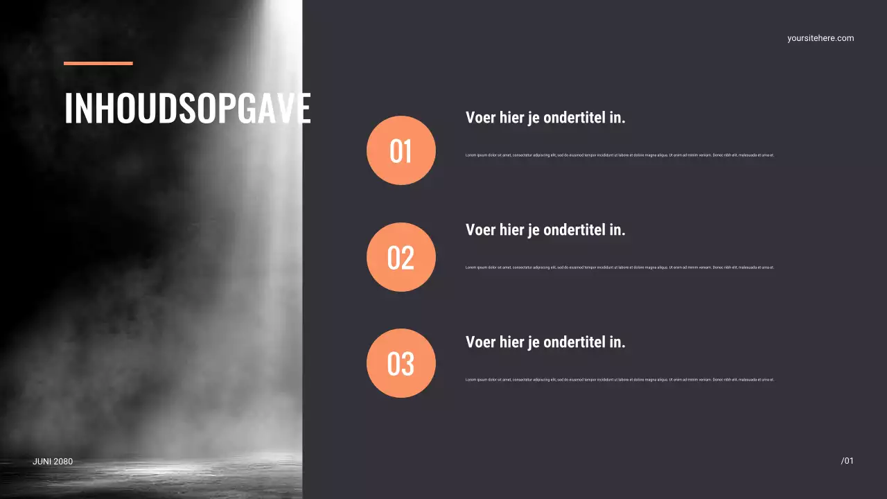 Zwarte moderne podiumpresentatie