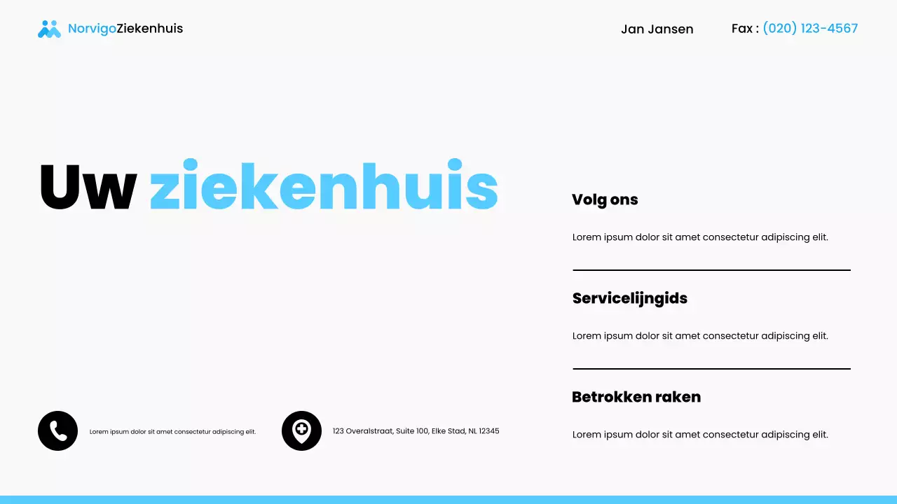 Presentatie lokale ziekenhuisdiensten