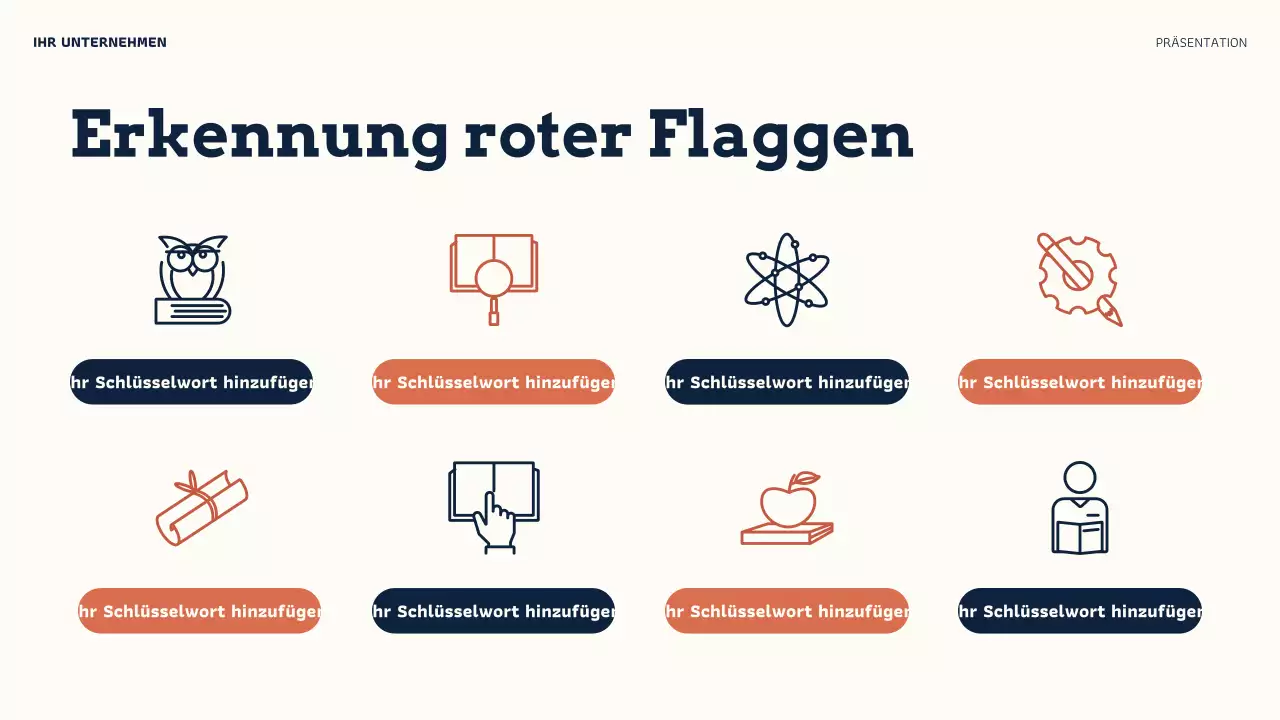Orange Modern Online Glaubwürdigkeit Präsentation