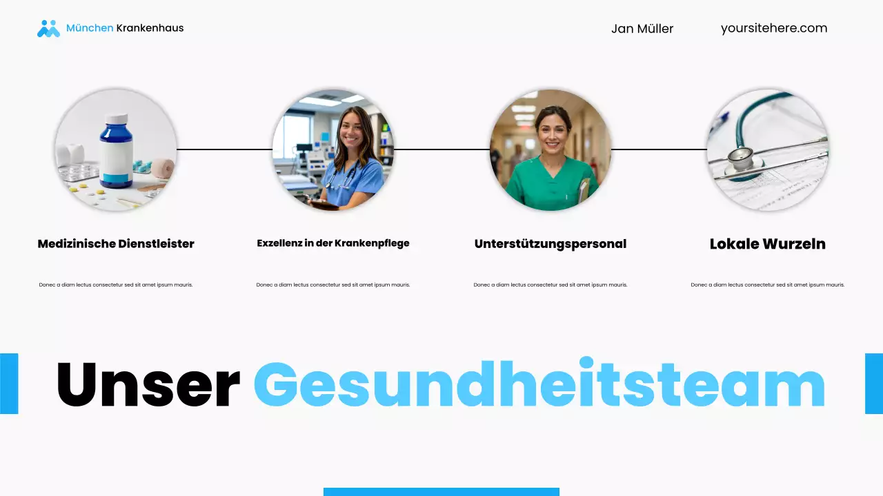 Präsentation der örtlichen Krankenhausdienste