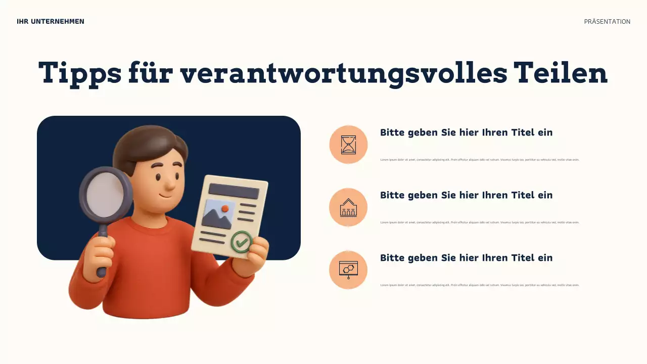 Orange Modern Online Glaubwürdigkeit Präsentation
