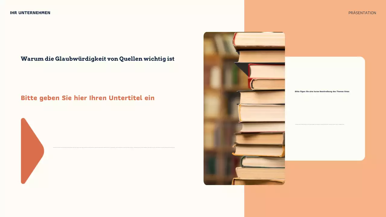 Orange Modern Online Glaubwürdigkeit Präsentation