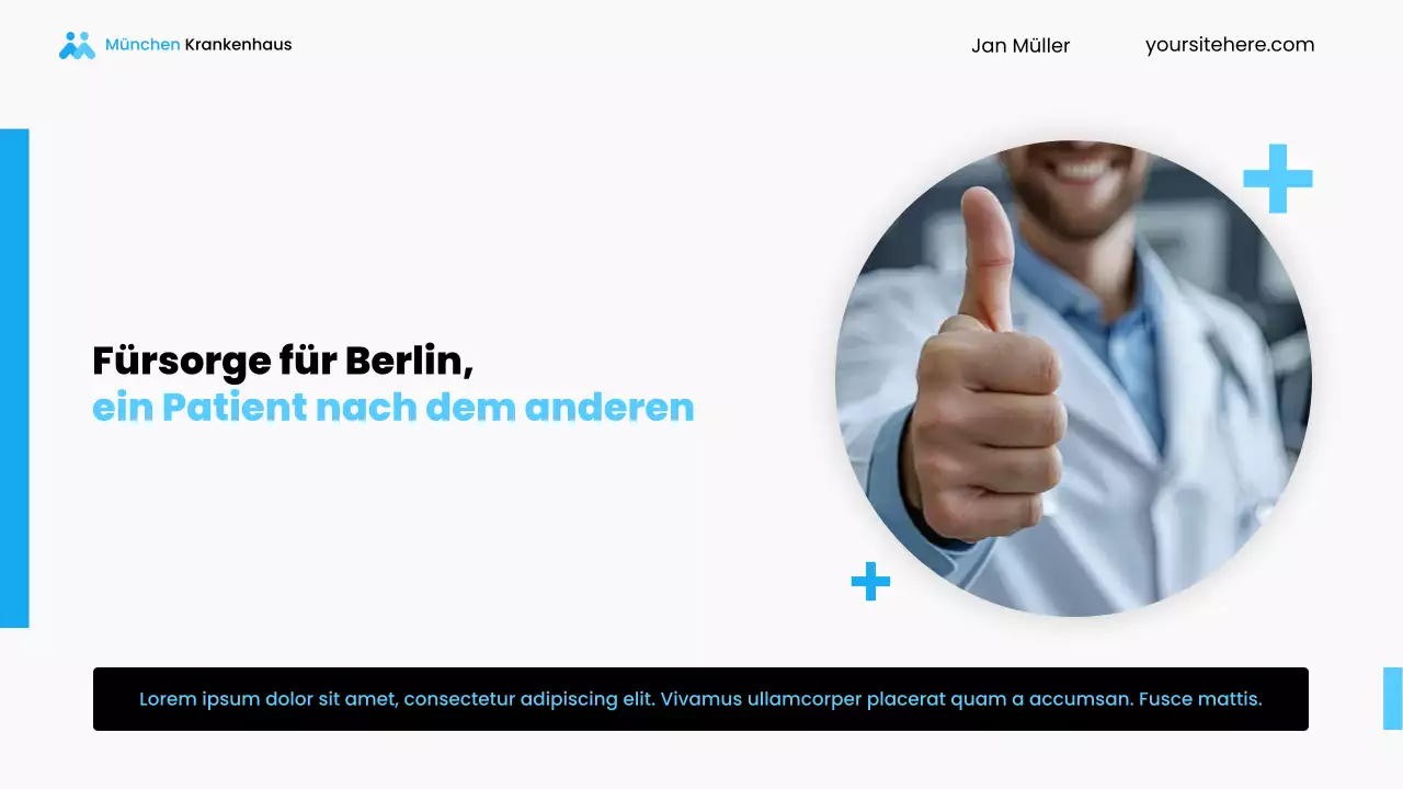 Präsentation der örtlichen Krankenhausdienste