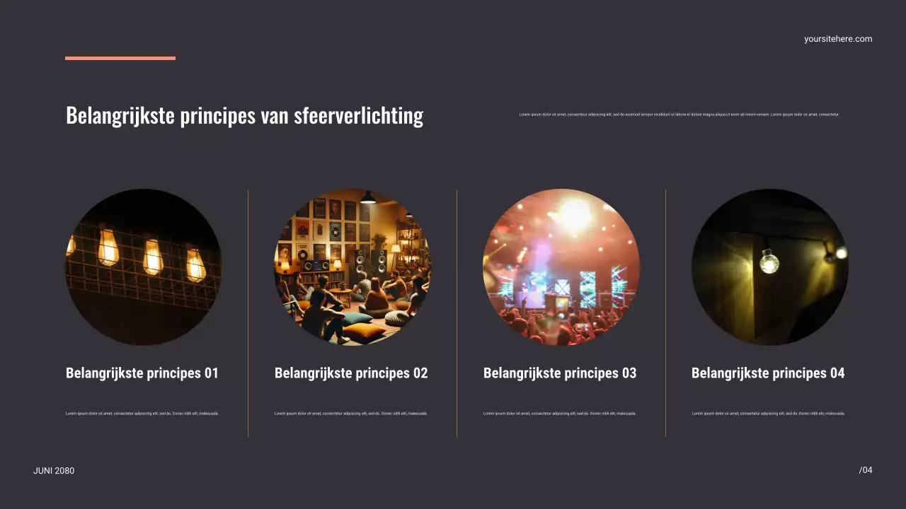 Zwarte moderne podiumpresentatie