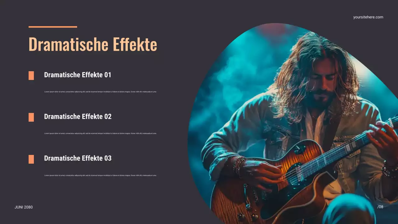 Schwarze moderne Bühnenpräsentation