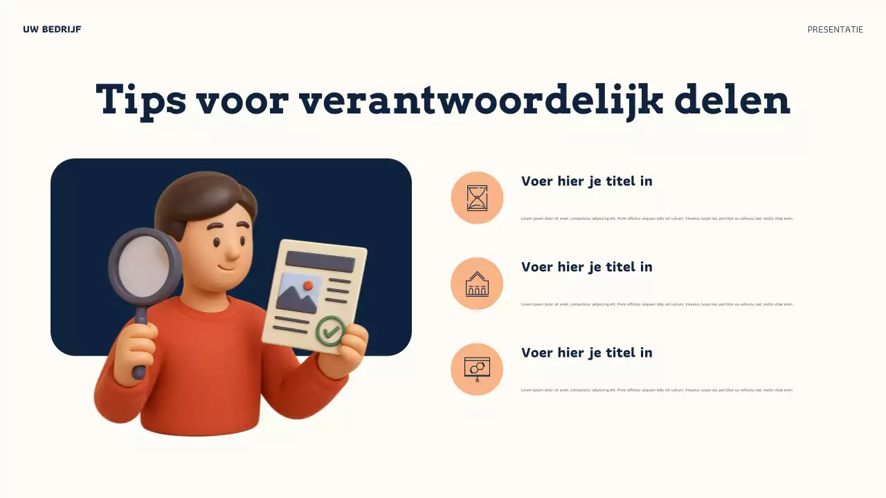 Orange Modern Online Credibility Presentatie