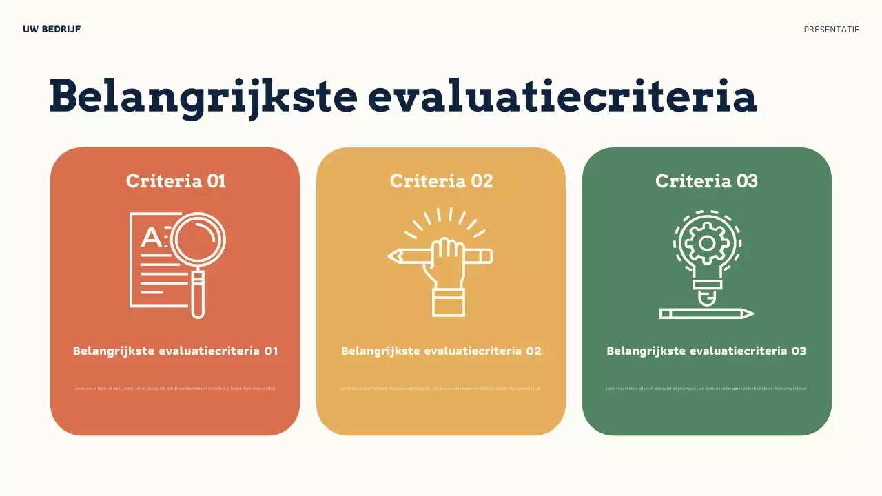 Orange Modern Online Credibility Presentatie