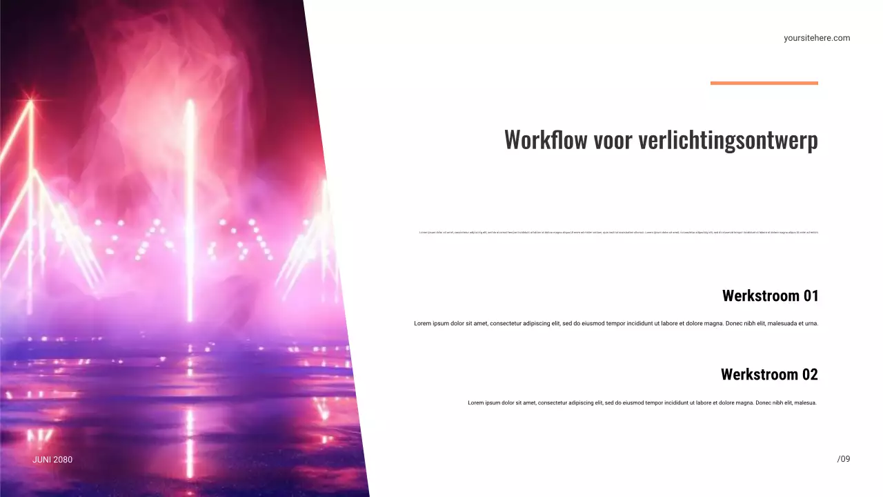 Zwarte moderne podiumpresentatie