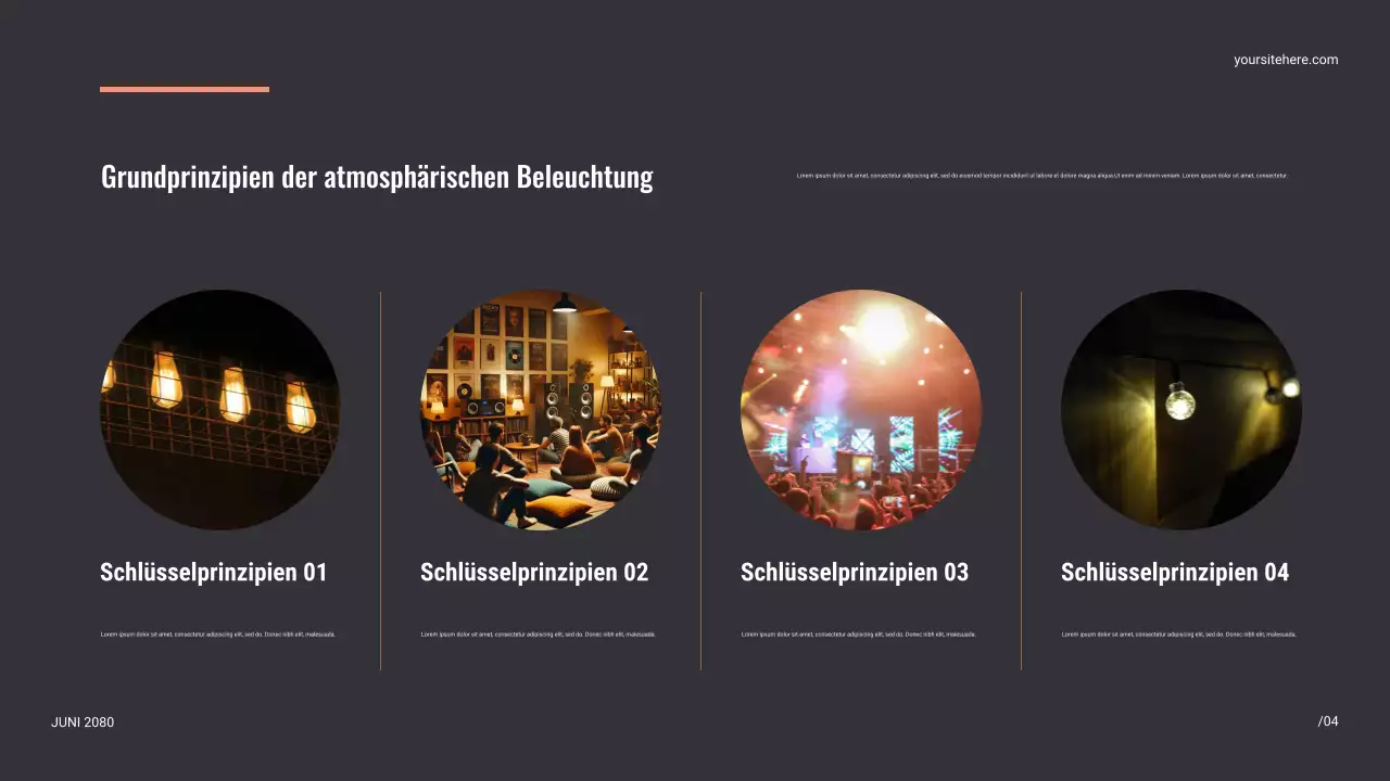 Schwarze moderne Bühnenpräsentation