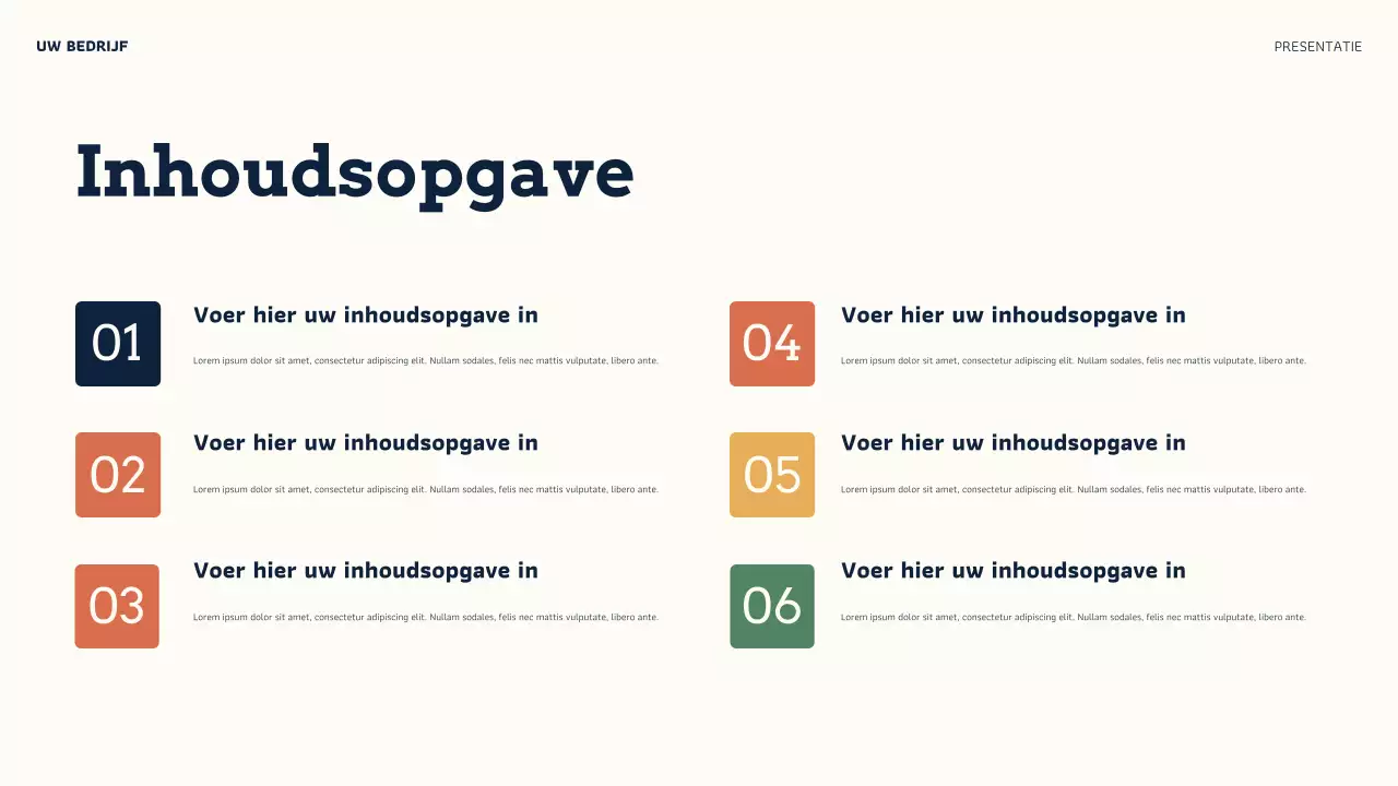 Orange Modern Online Credibility Presentatie