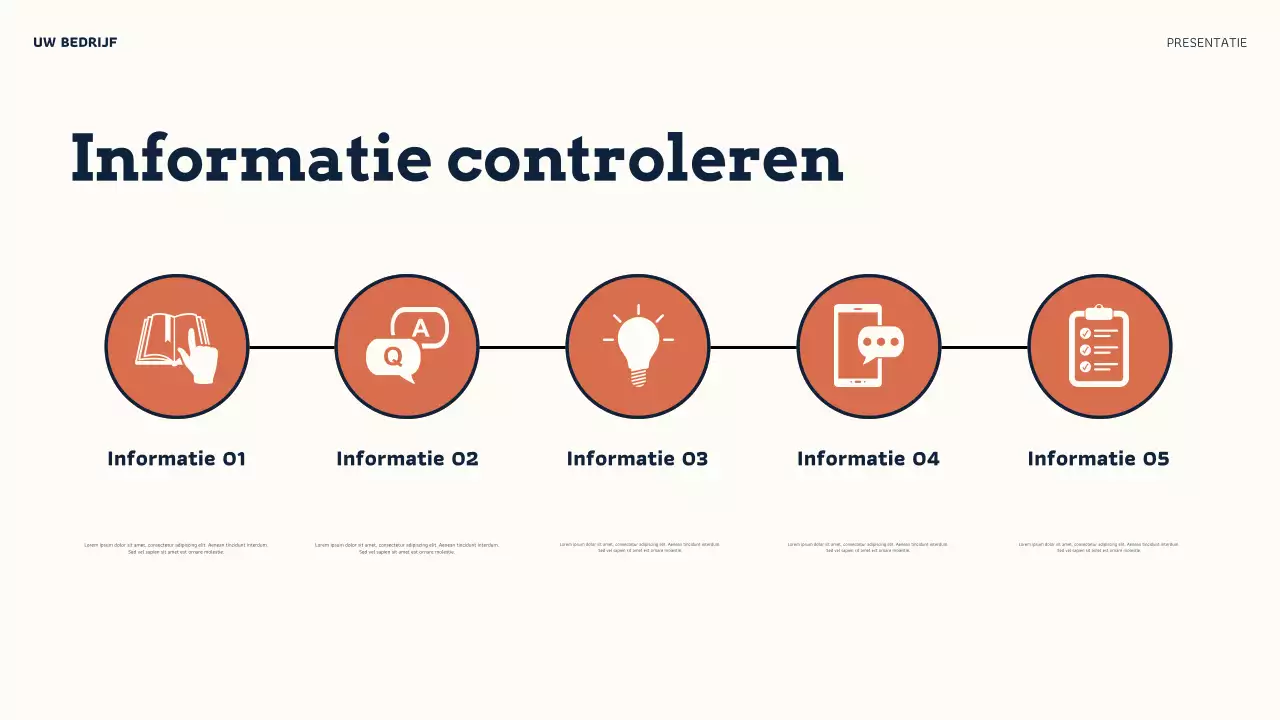 Orange Modern Online Credibility Presentatie