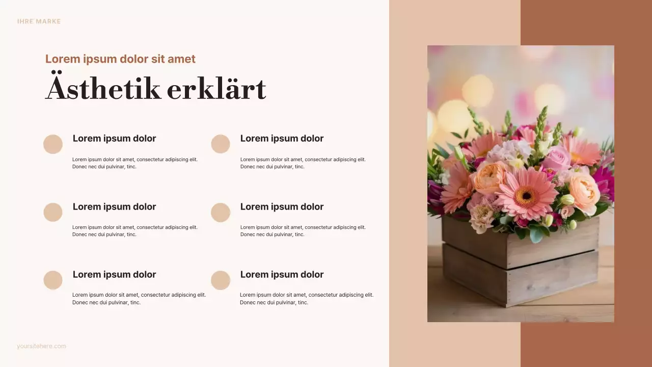 beige ästhetische Kunstankündigung