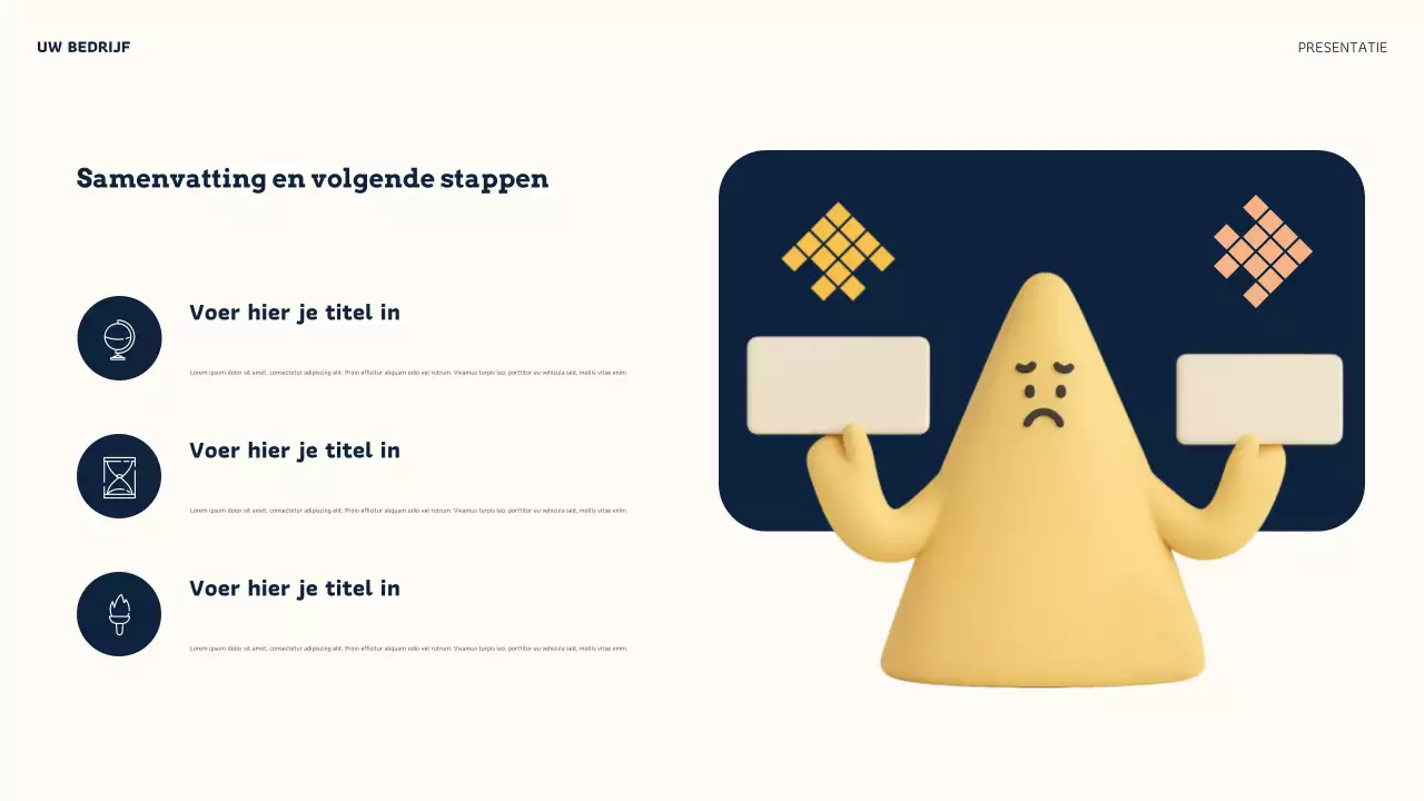 Orange Modern Online Credibility Presentatie