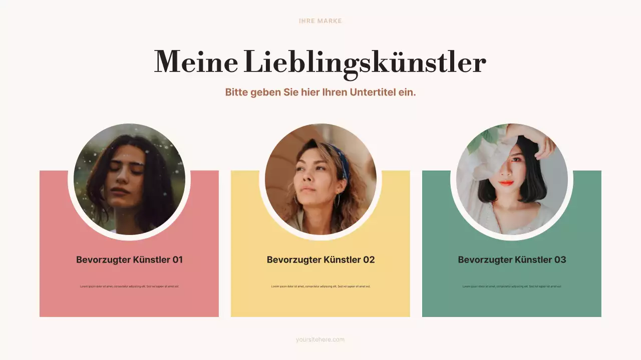 beige ästhetische Kunstankündigung