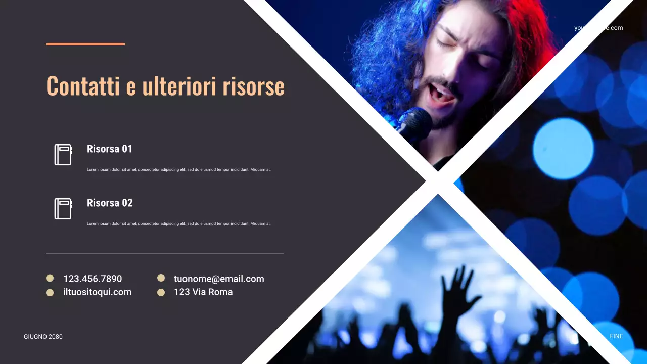 Presentazione del palcoscenico moderno nero