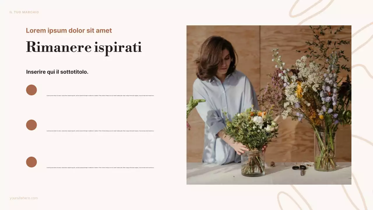 annuncio di arte estetica beige