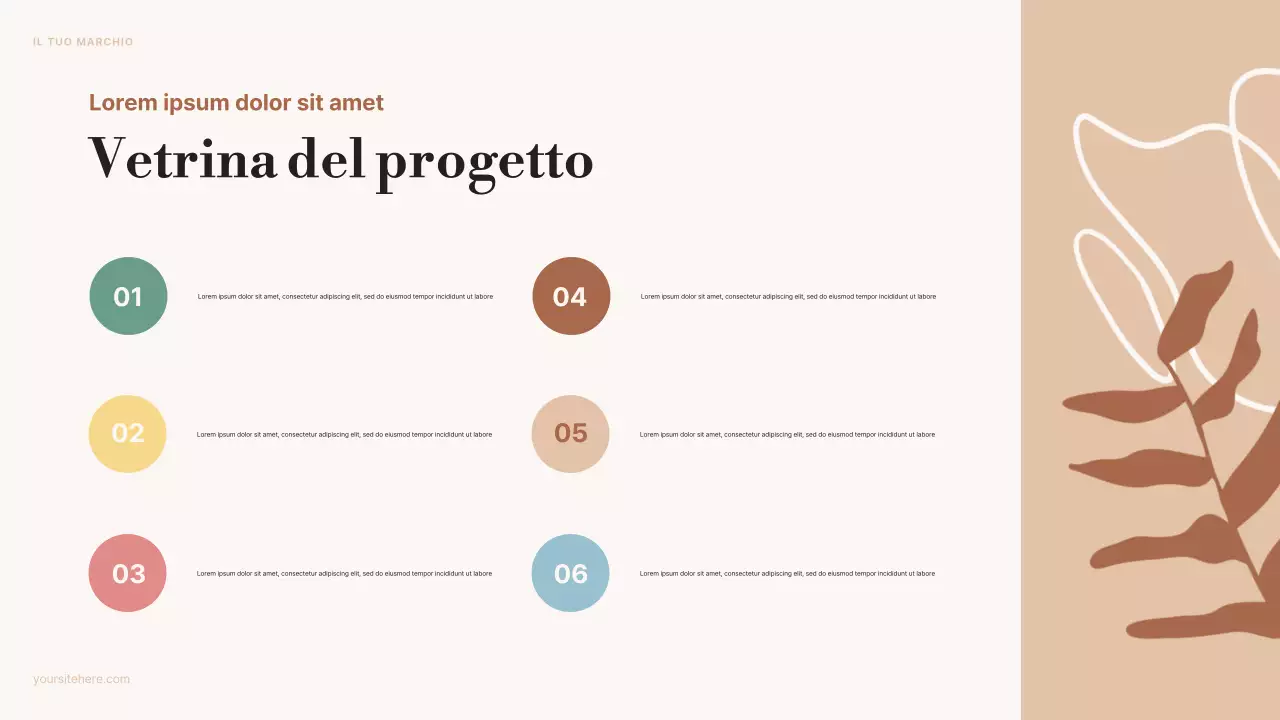 annuncio di arte estetica beige