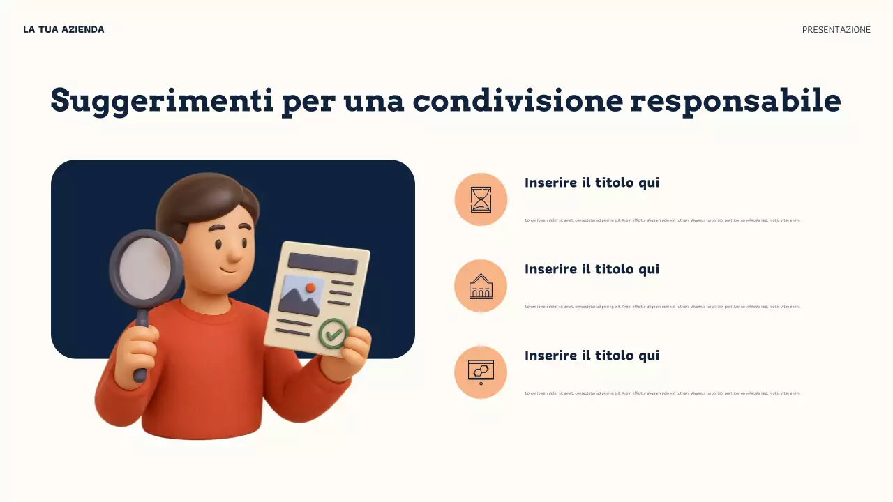 Presentazione sulla credibilità online di Orange Modern