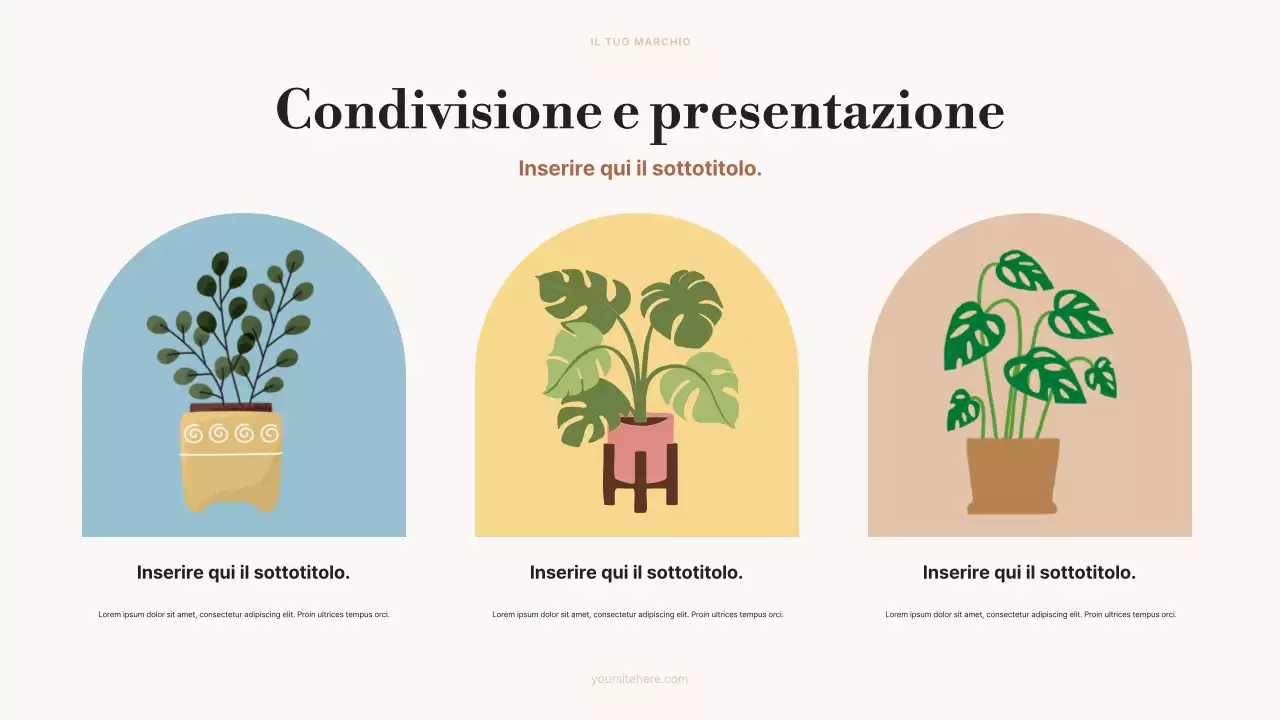 annuncio di arte estetica beige