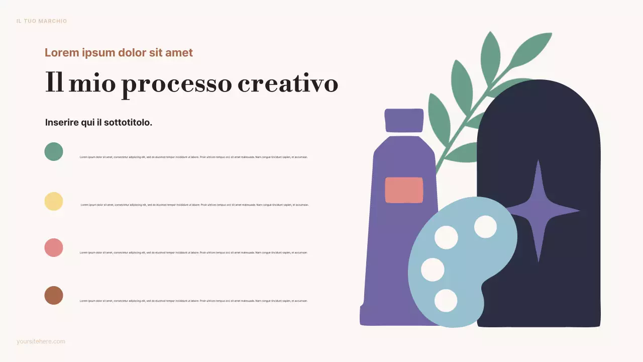 annuncio di arte estetica beige