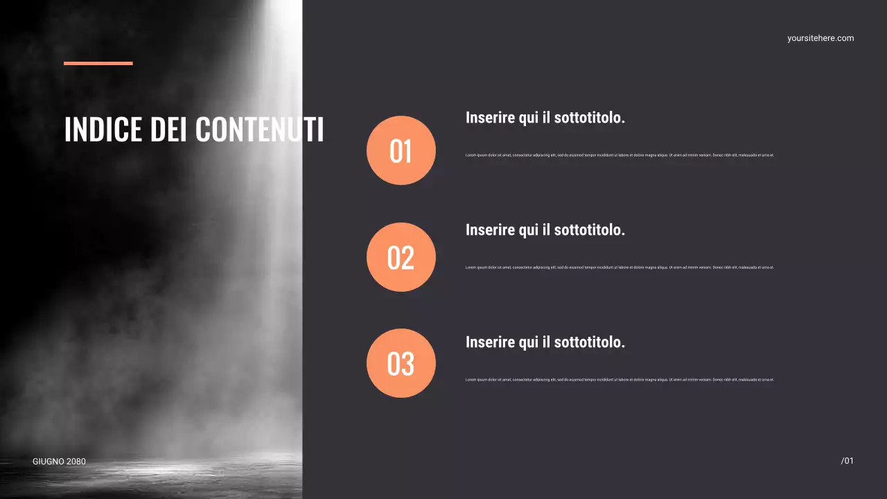 Presentazione del palcoscenico moderno nero