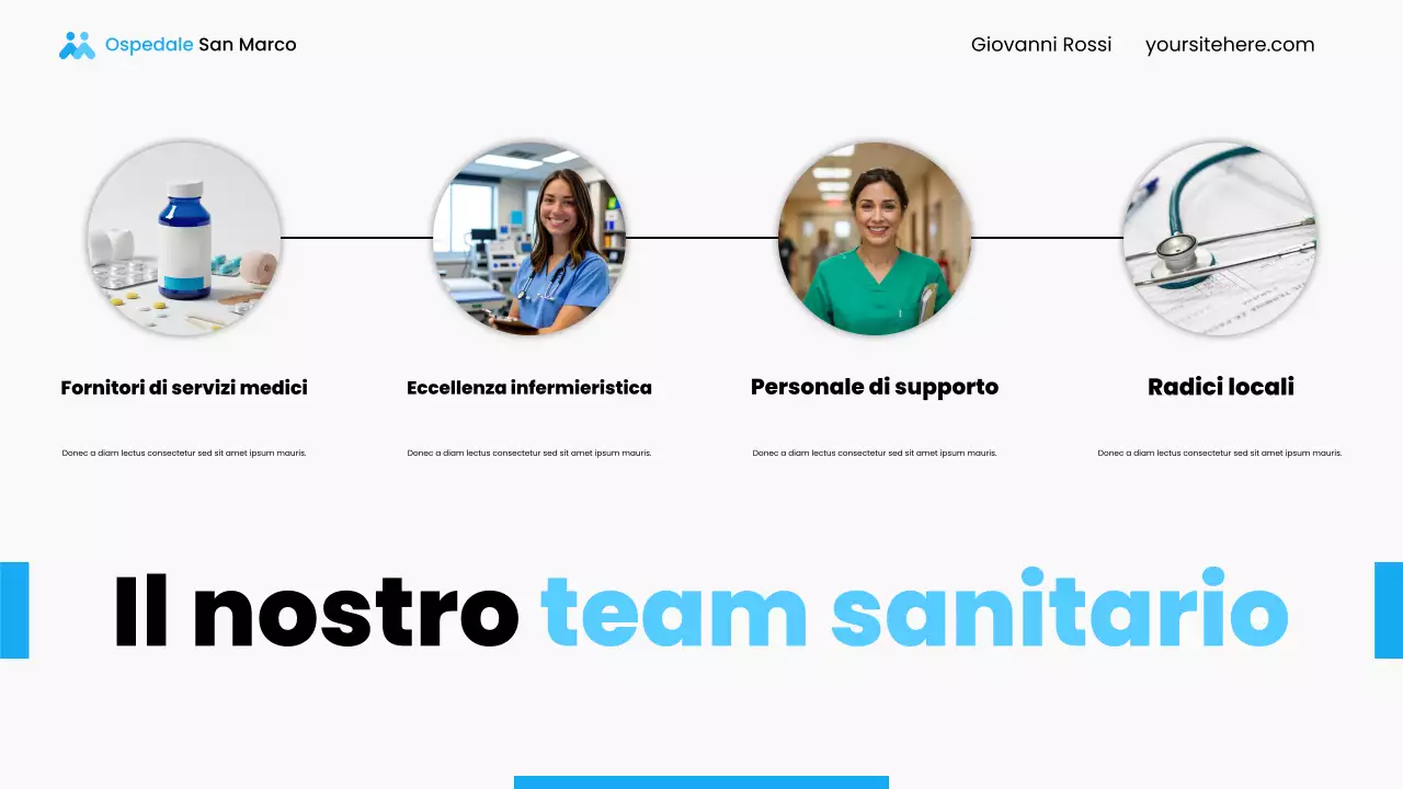 Presentazione dei servizi ospedalieri locali