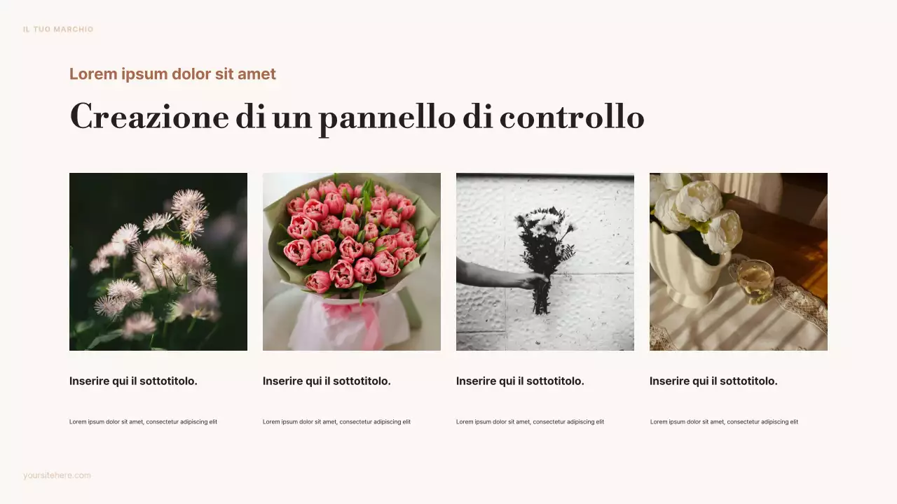 annuncio di arte estetica beige