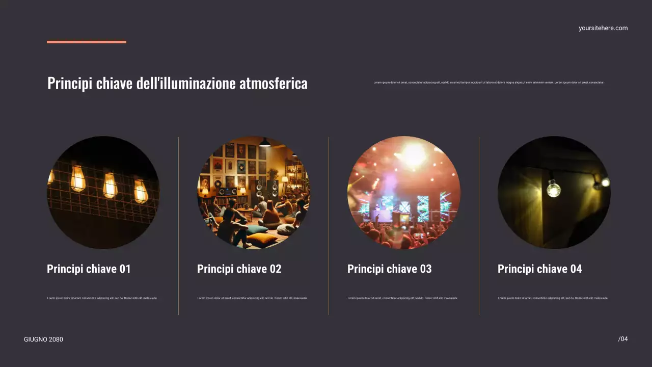 Presentazione del palcoscenico moderno nero