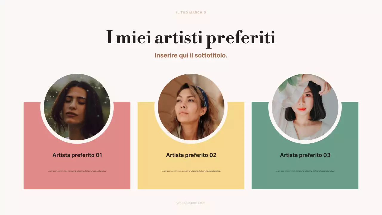 annuncio di arte estetica beige