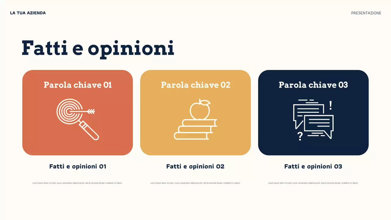 Presentazione sulla credibilità online di Orange Modern