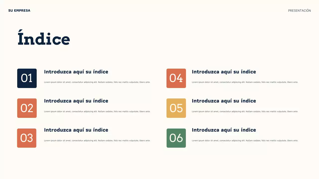 Presentación de credibilidad en línea de Orange Modern