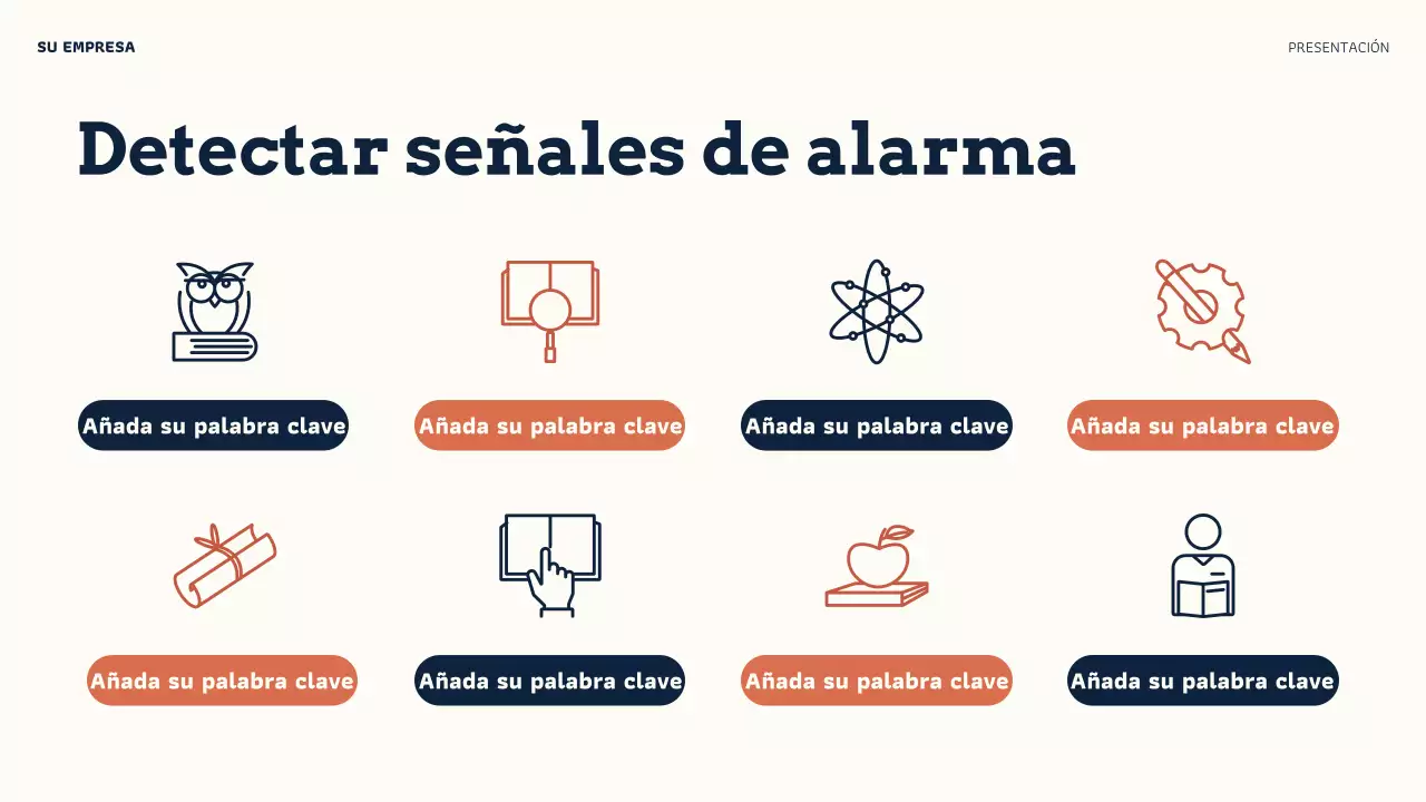 Presentación de credibilidad en línea de Orange Modern