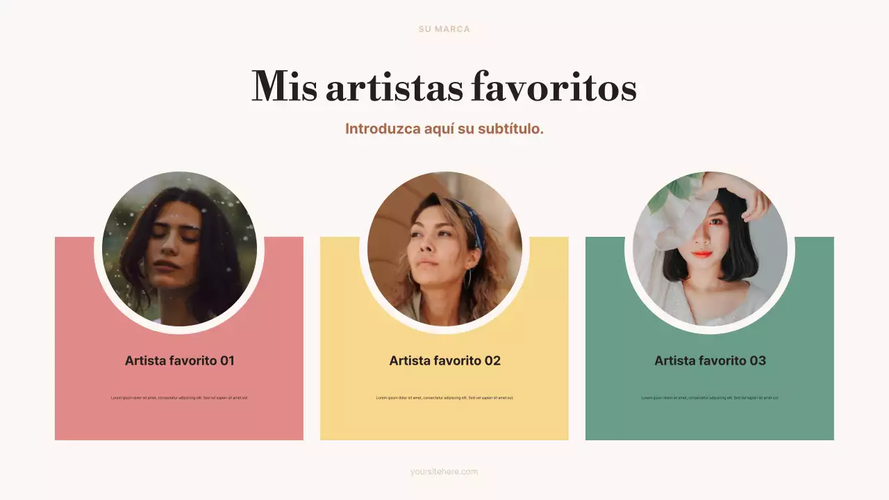 Anuncio de arte estético beige