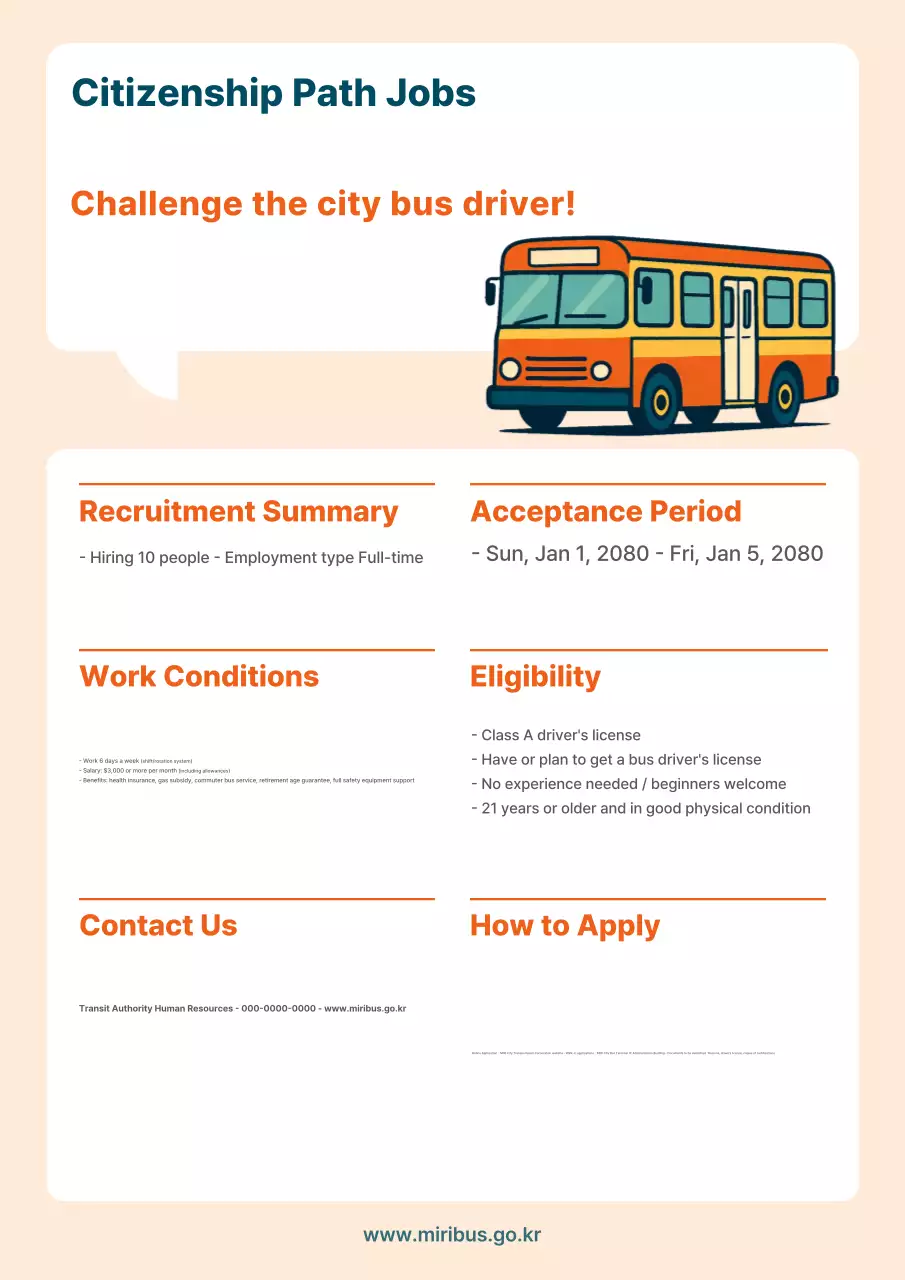 Aviso de Recrutamento Básico Laranja