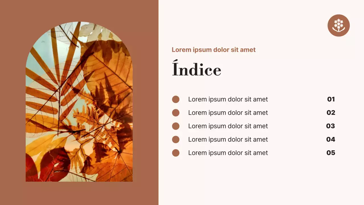 Anuncio de arte estético beige