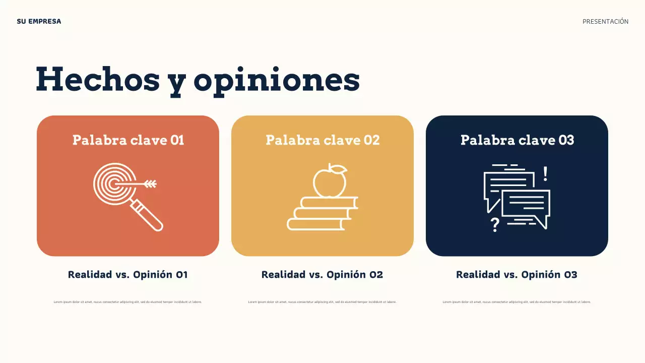 Presentación de credibilidad en línea de Orange Modern