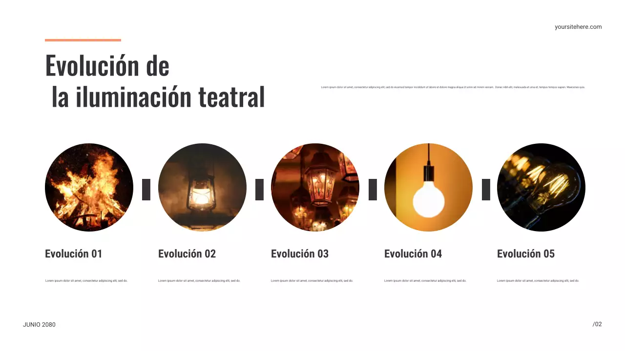 Presentación escénica moderna negra