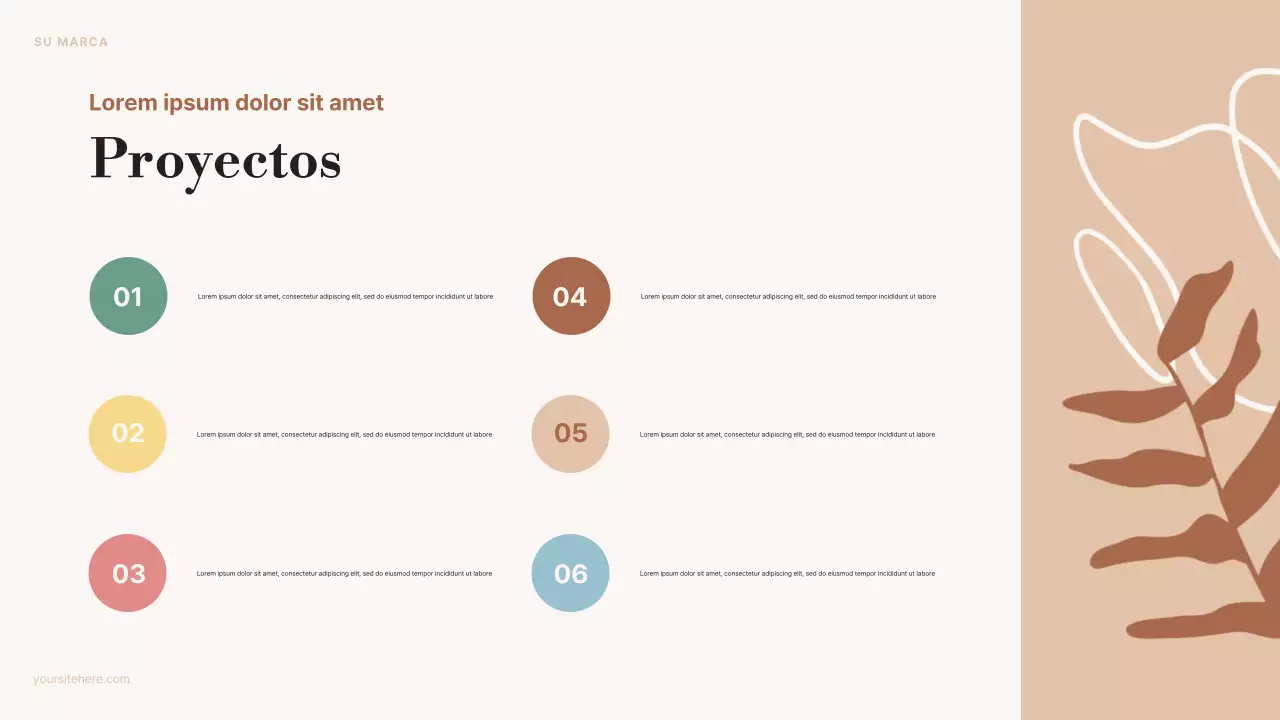 Anuncio de arte estético beige