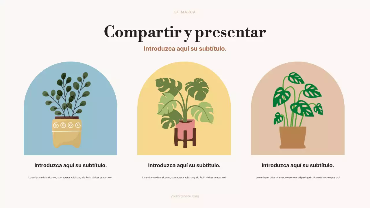 Anuncio de arte estético beige