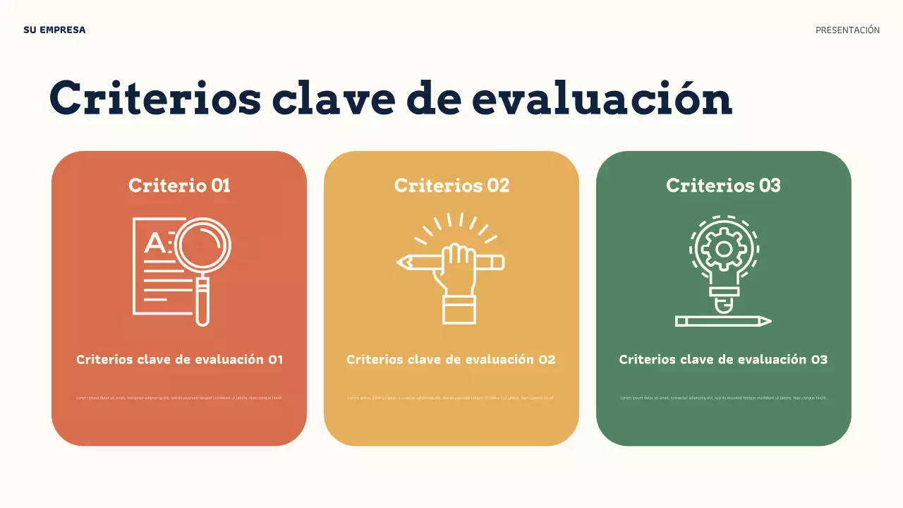 Presentación de credibilidad en línea de Orange Modern