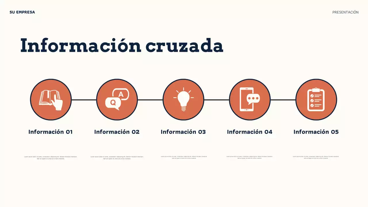 Presentación de credibilidad en línea de Orange Modern