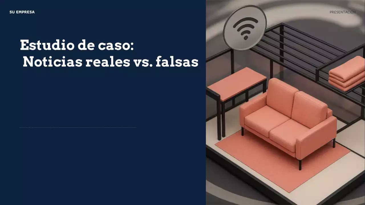 Presentación de credibilidad en línea de Orange Modern