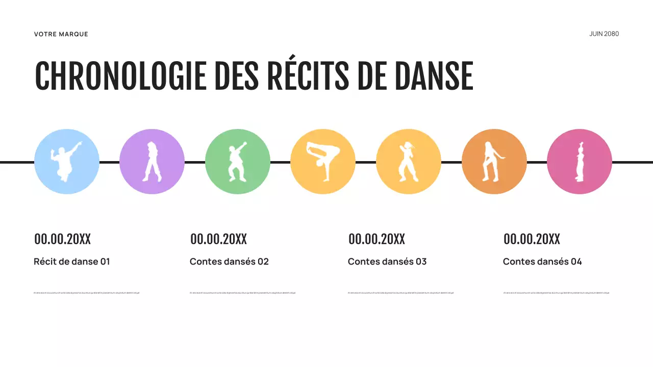 Présentation de danse abstraite violette