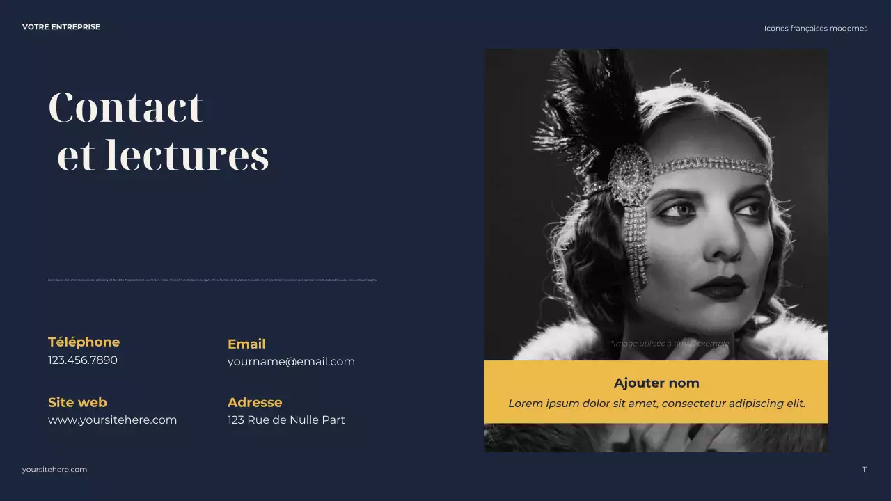 Présentation de la biographie classique de la Marine