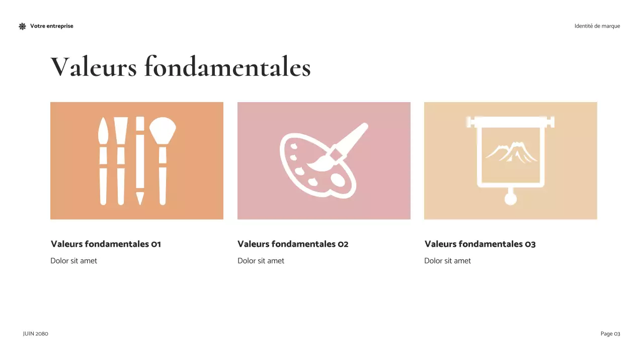 Présentation du guide de marque Coral Modern