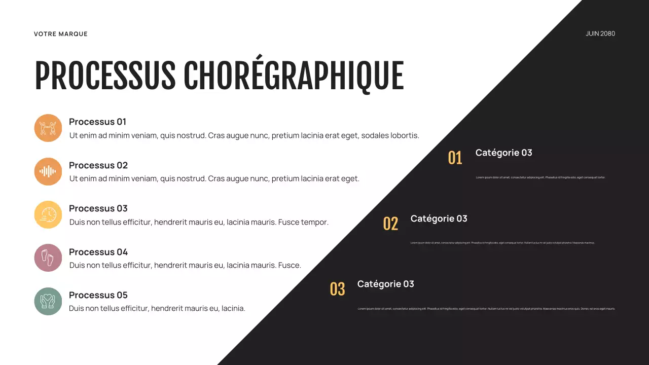 Présentation de danse abstraite violette